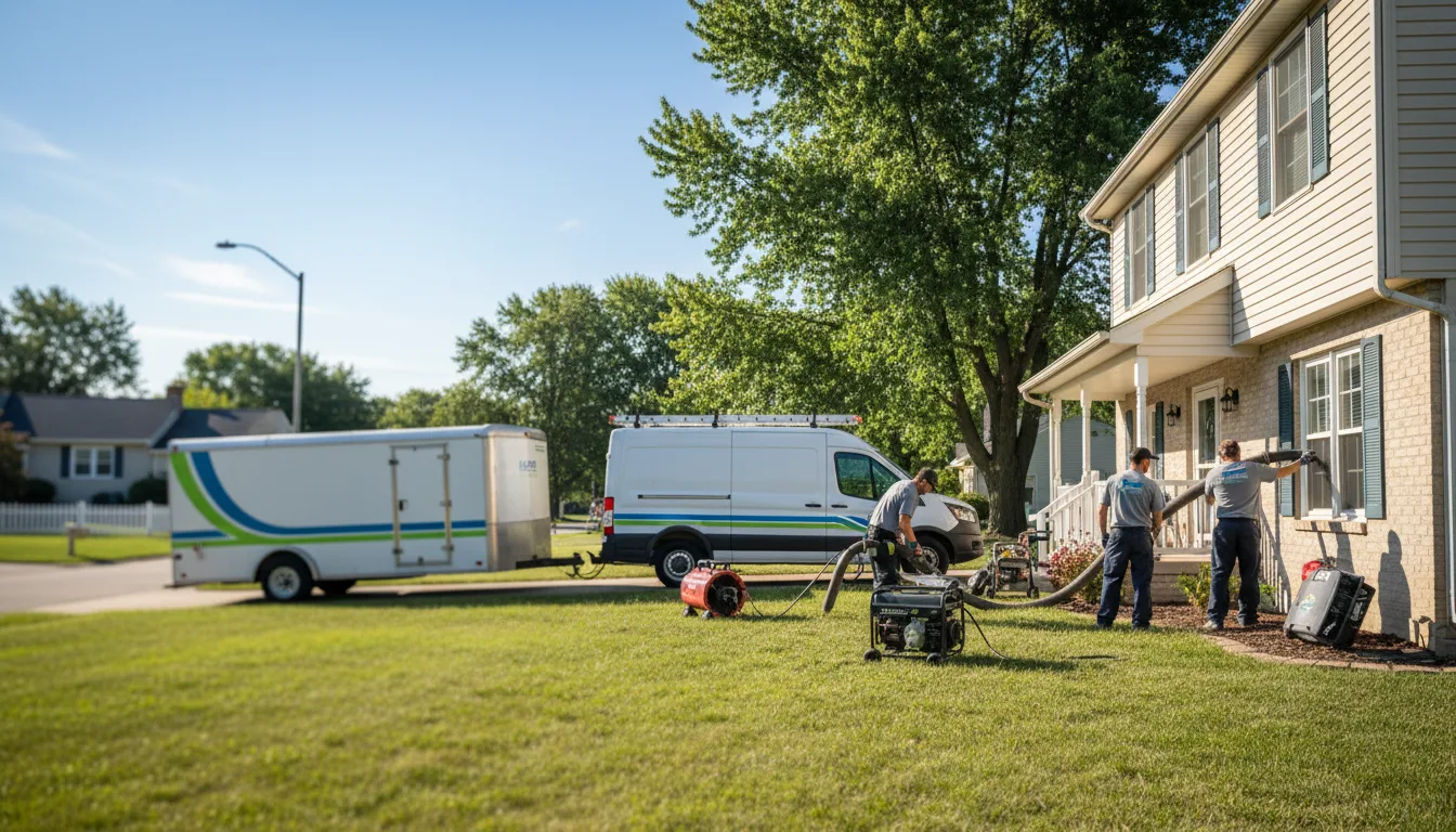Flooded Basement Restoration And Cleanup With Repair in Boggstown, IN near me